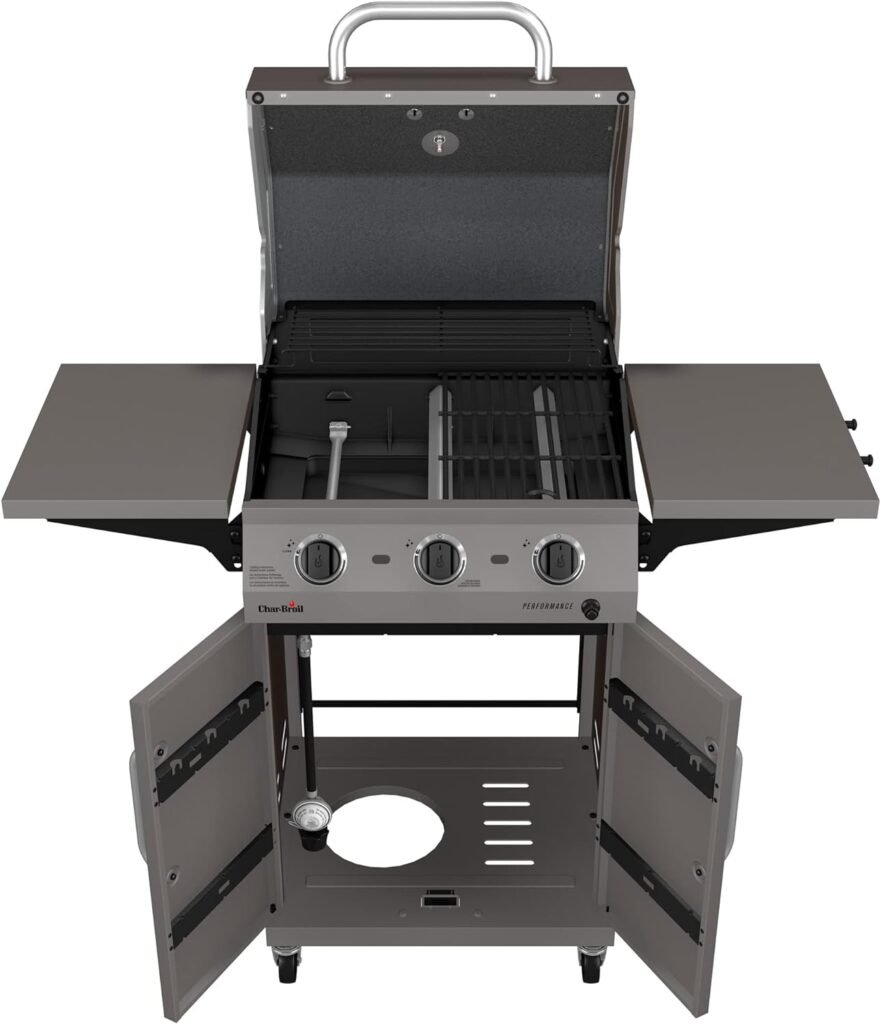 Char-Broil Performance Series Convective 2-Burner Cabinet Propane Gas Stainless Steel Grill - 463673519P1