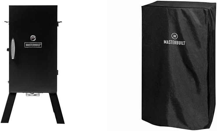 Masterbuilt 3-Rack 30 Analog Electric Smoker Bundle with Cover