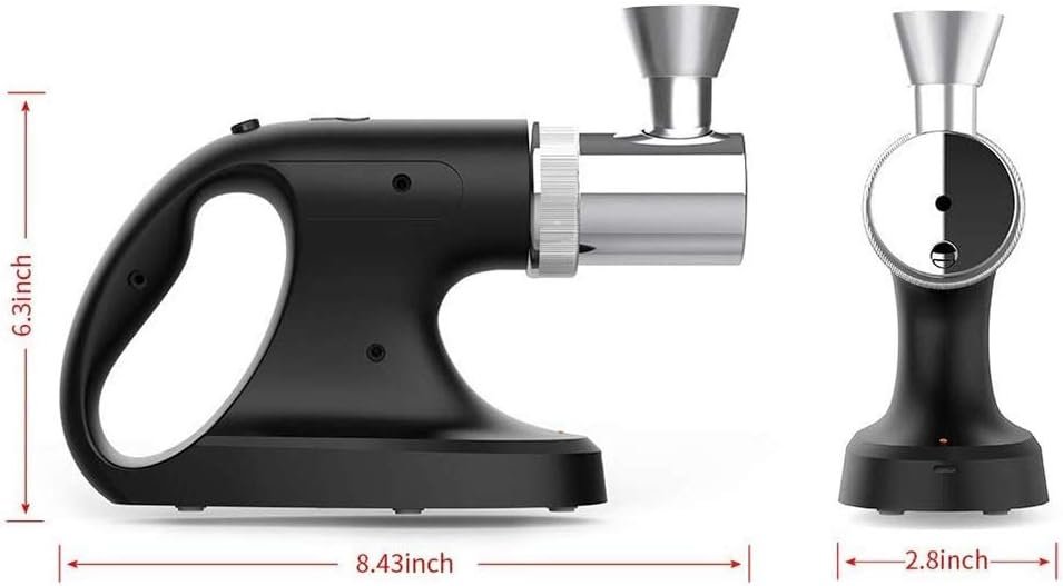 Portable Handheld 2-in-1Cold Smoking Gun, USB Electric Cocktail Smoker and Vacuum Function, for Cocktail Drink, Whiskey, Outdoor BBQ, Meat, Pizza and Food Cooking