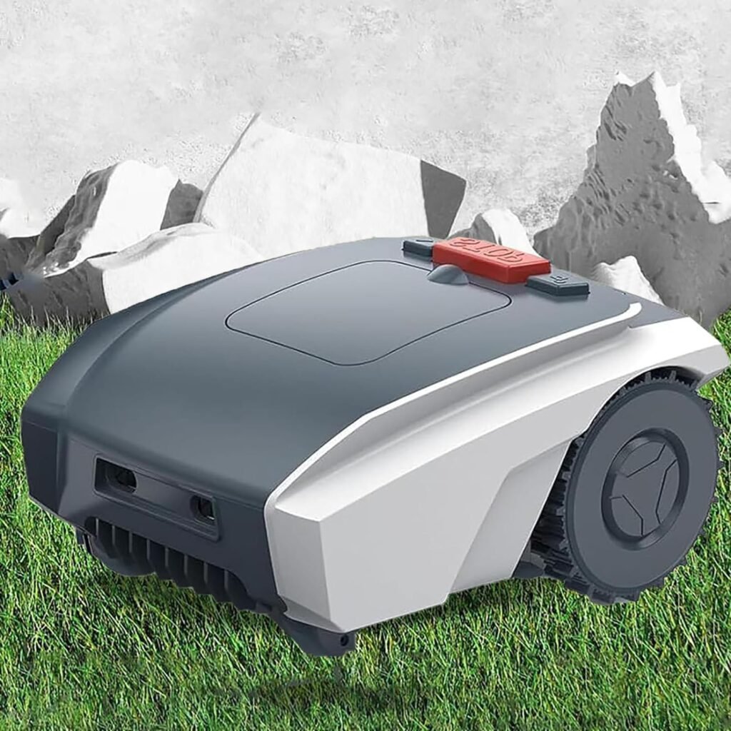 Robot Lawnmower, Garden Lawn Mower, Lawn Robot Free Robotic Lawn Mower for 0.37 Acres Lawn 25% Slope, Cut Height 1.0-2.7, APP Control, Compatible, Multi-Zone Management